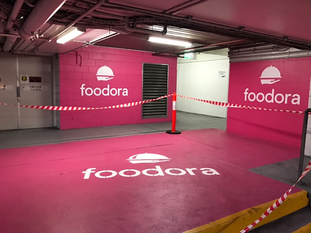 Foodora signage